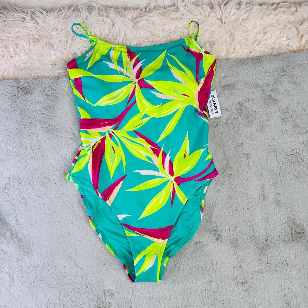 Old Navy Swim Suit Womens XS One Piece Tank Floral New